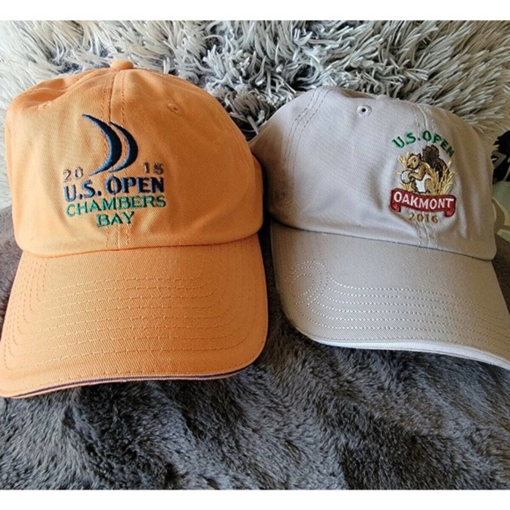 2015 US Open Golf Chambers Bay 2016 Oakmont‎ USGA Member Hat Cap Strapback
